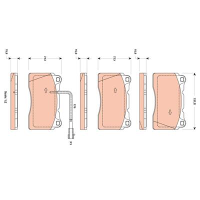Plaquettes De Frein Avant D'Origine Maserati Levante - Réf. 673013304 - Neuf - Italie
