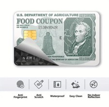 Funny Food Coupon Credit Card Sticker HIGH QUALITY USA MADE