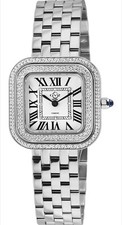GV2 by Gervil Bellagio SWISS Movement Watch, SILVER Stainless Bracelet, NEW