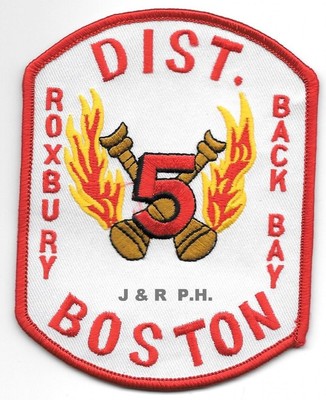 Boston  District - 5, MA  ''Roxbury - Back Bay'' (3.5'' x 4.5'') fire patch