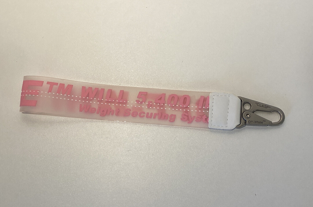 Off-White Inspired Industrial clear keychain lany… - image 2