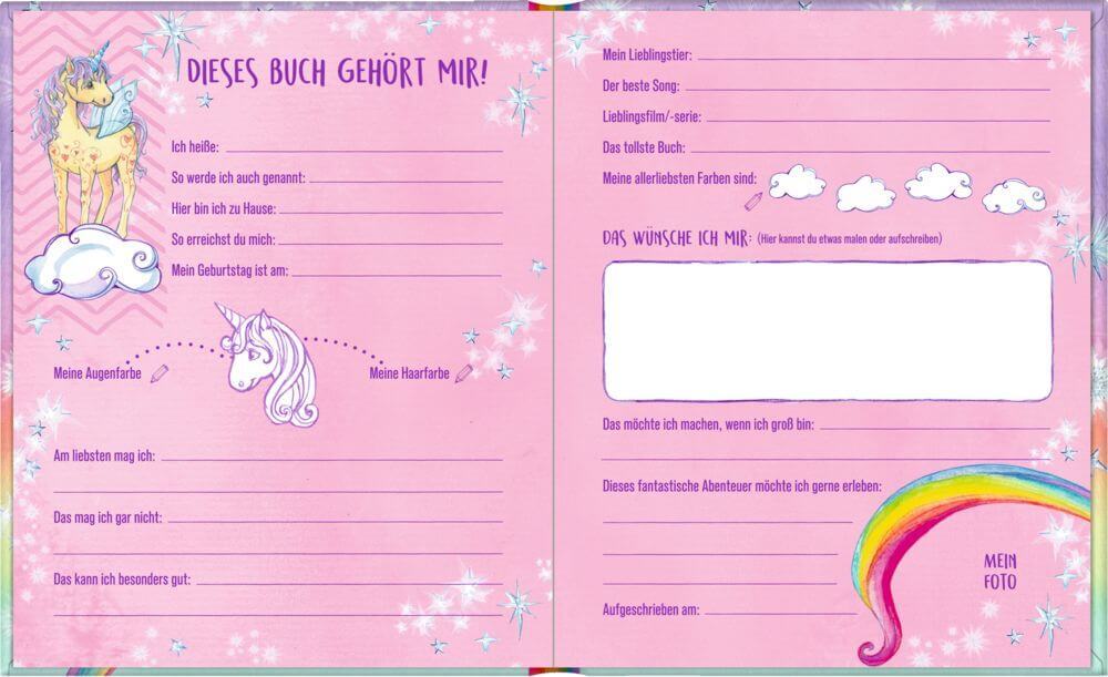 Thumbnail - Freundebuch: Einhorn-paradies