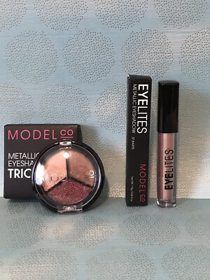MODEL CO Metallic Eyeshadow Trio MYKONOS & EYELITES in ST BARTS Both NIB   