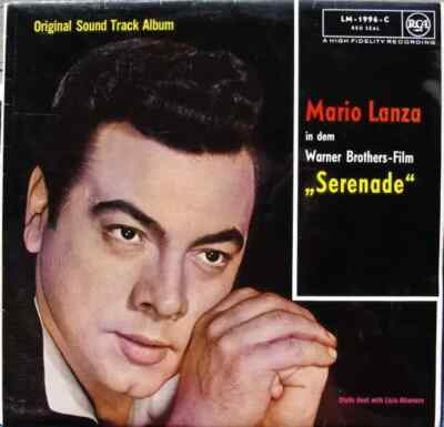 Mario Lanza Mario Lanza In Serenade MONO NEAR MINT RCA Victor Vinyl LP