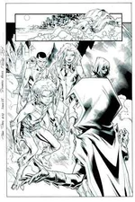 TEEN TITANS 2 pg 5 SUPER SPLASH WITH STARFIRE FLASH ROBIN RAVEN BEAST BOY WOW