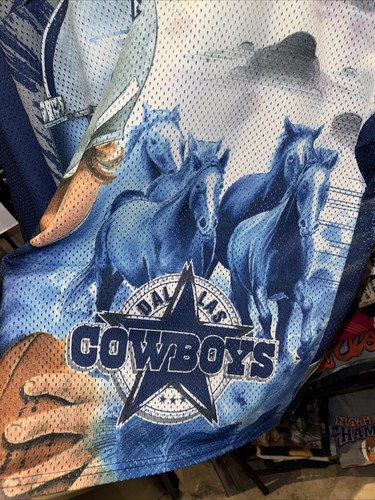 Vintage 90s CCM NFL Dallas Cowboys Aop Jersey Size XL - Picture 3 of 6