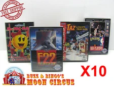 10x SEGA GENESIS CIB GAME - CLEAR PLASTIC PROTECTIVE BOX PROTECTOR SLEEVE CASE