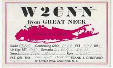 QSL 1951 Great Neck  New York   radio card