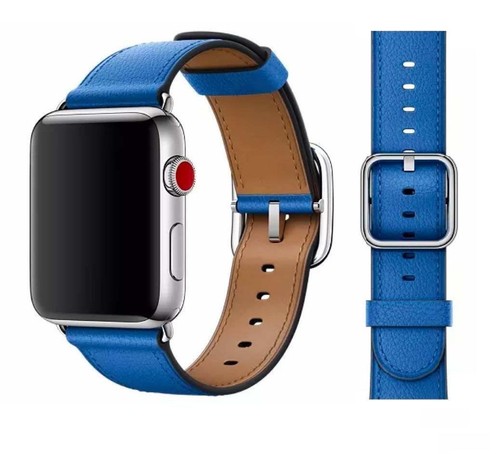 Original Apple Classic Buckle Armband 42/44/45mm MRP52ZM/A Electric Blue 4 Gen