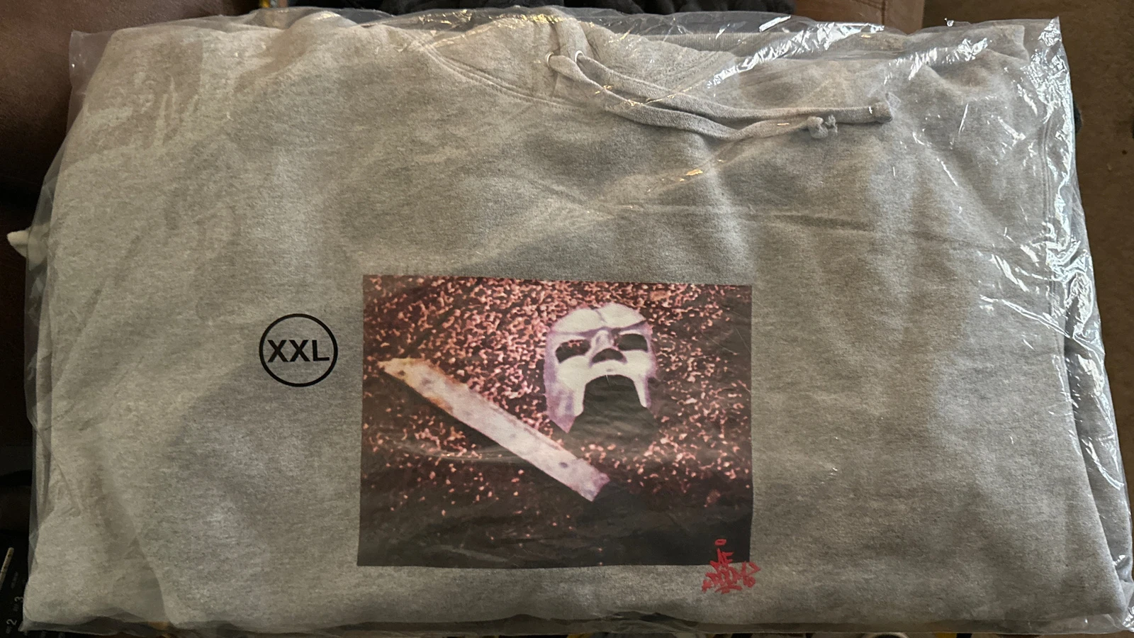 Sweat à capuche gris Supreme x MF   taille XXL   neuf dans son sac FW23
