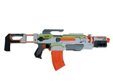 NERF N-strike B1538 Modulus ECS-10 Blaster MISSING 2 ACCESSORIES