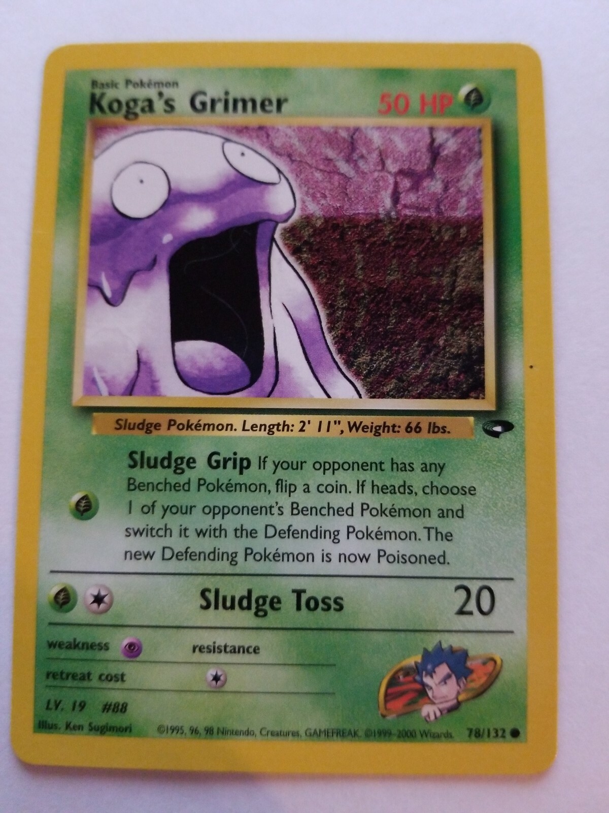 Pokemon Card - Koga's Grimer (78/132) Gym Challenge Set ***NM***