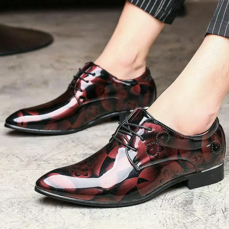Mens patent leather store shoes uk
