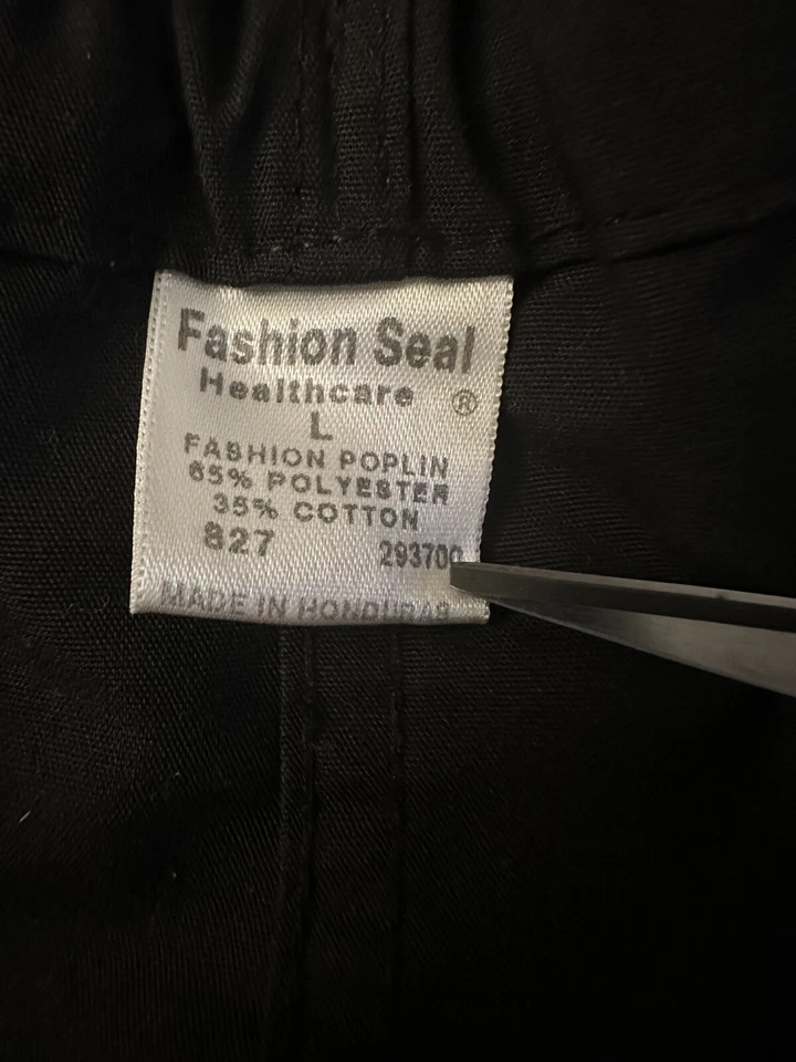 Pantalones Médicos Médicos Negros Mujer Usados Cordón Foto 2 de 4