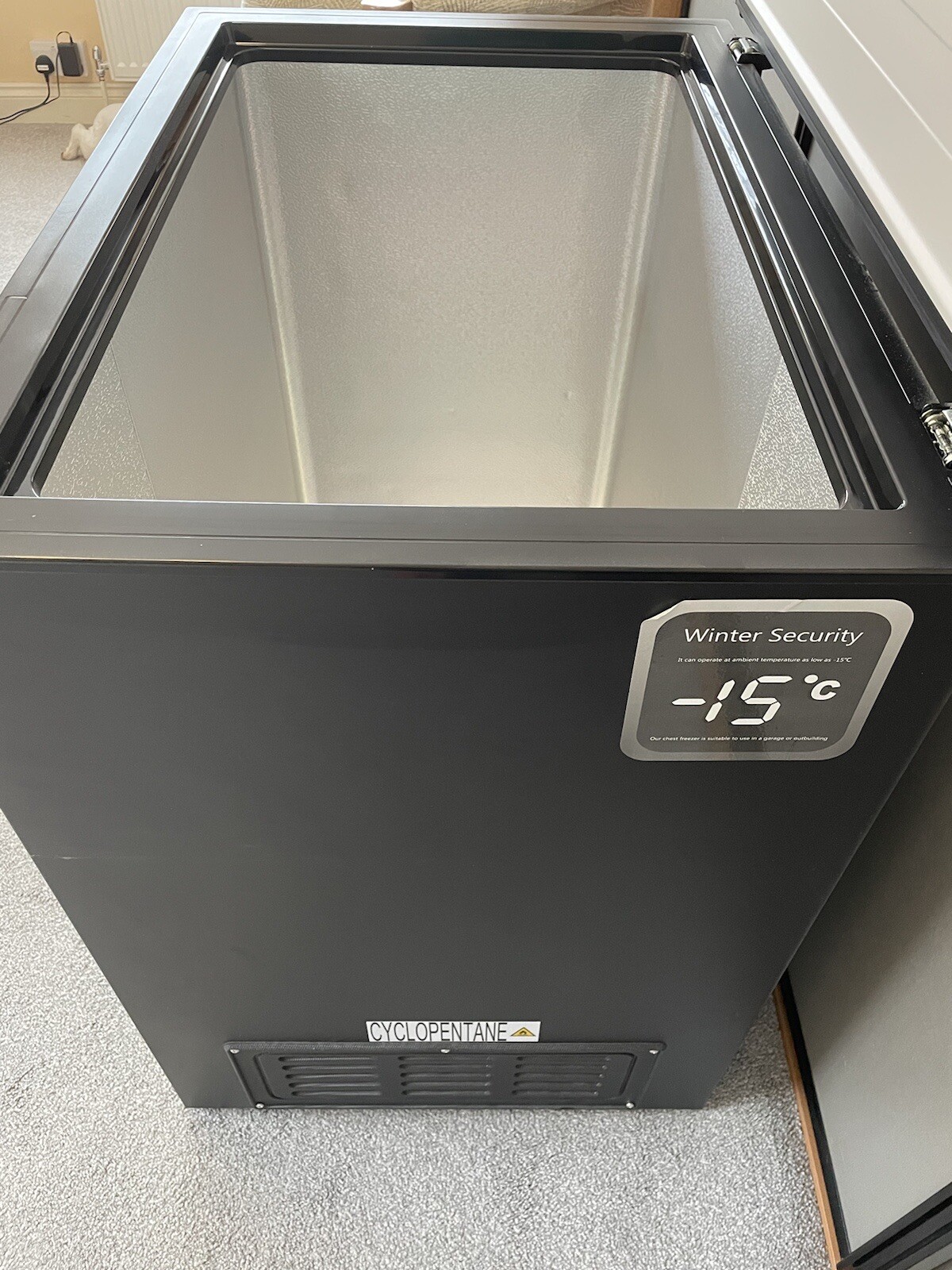 Logik Freestanding Chest Freezer Black (L198CFB20 198L) eBay