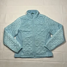 LL Bean Women’s Puffer Jacket M Blue Thinsulate Insulation Lightweight 