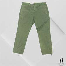 Nili Lotan Tel Aviv Pants Size 2 Green Cotton 30 X 21 Casual Crop Chinos Stretch