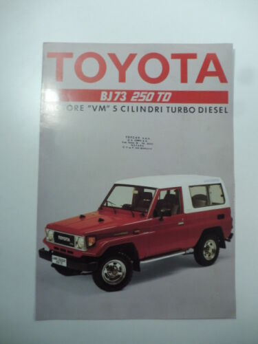 Toyota BJ73 250 TD - pieghevole pubblicitario anni '80 - Picture 1 of 1