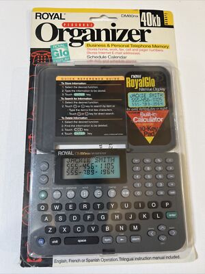Royal Personal Organizer DM80nx Business LCD Display
