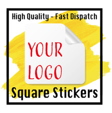 Printed LOGO Stickers Square Custom Logo labels & postage labels - Personalised