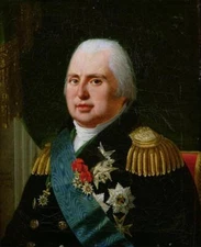 Home wall Decor Art oil painting male Portrait of Louis XVIII handmade on canvas