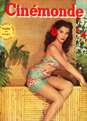 Four (4) Cinemonde Magazines 1952-60  Stunning Actresses Gina Rita Mitzi & Debra
