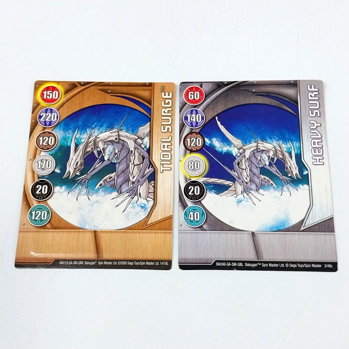 ドラグーンA 13000パワー トレーディングカード Bakugan Gate Cards Silent Naga 