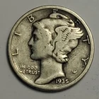 #5 1935 S Nicer Low Mintage Mercury Dime