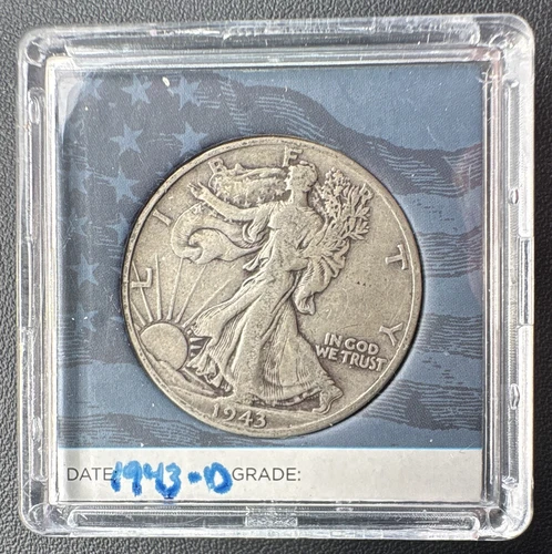 Photo of a 1943-D Walking Liberty Half Dollar from an eBay sale