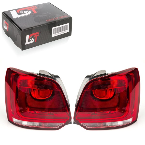 2X Heckleuchte RüCklicht Links Rechts Set Rot RüCkleuchte FüR VW Polo 6R 09-14-image