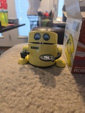 Vintage RadioShack Robie The Robotic Banker Coin Bank Robot Toy 1988 Tested
