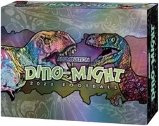 2023 Wild Card Alumination Football Dino-Might Hobby (4 Encased Cards Per Box)