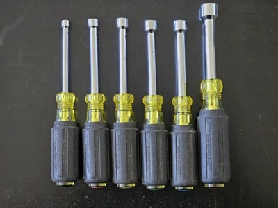 Klein Tools SAE Nut Driver 6 Piece Set Cushioned Grips