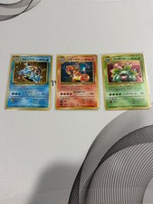 Charizard Venusaur Blastoise 3 sets CD Promo Trade Please Japanese Pokemon cards