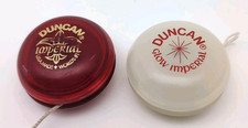LOT OF 2: Vintage Duncan Imperial Yo Yos - Glow Imperial  Red USA Made Nice