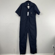 Dickies Coverall Mens Large Regular Short Sleeve Workwear Elastic Waist Uniform