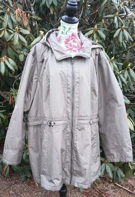 Valerie Stevens Coat Womens 3X Green Hooded Full Zip Winter Casual Work Travel