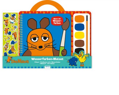 Trötsch Die Maus Wasserfarbenmalset | Beschäftigungsbuch Malbuch | KG | Deutsch