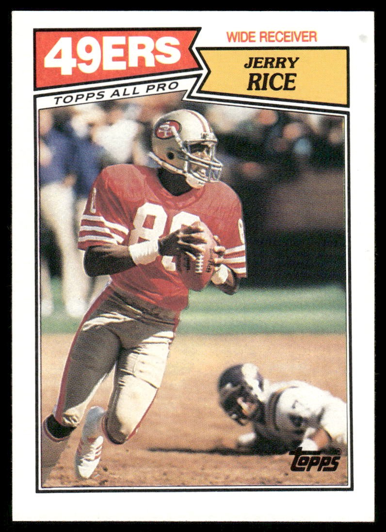 1987 Topps #115 Jerry Rice San Francisco 49ers NM 66755 | eBay