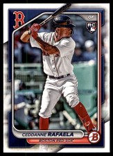 Ceddanne Rafaela 2024 Bowman #84 Red Sox MLB READ FREE SHIPPING AutographDen