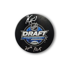 Kevin Hayes Autographed 2010 NHL Draft Puck Inscribed 24th Pick