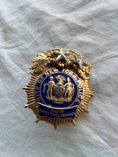 Vintage Obsolete City New York NY NYPD Chief of Inspectional Services Badge