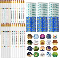496Pcs Ramadan Gifts Eid Party Stylish Wristband Sticker Set Including 48 Pencil