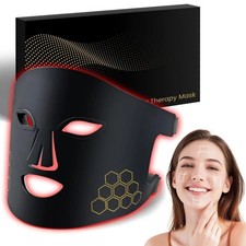   Red Light Therapy Mask 850nm Near Infrared LED 4 Modes Portable Rechargeable