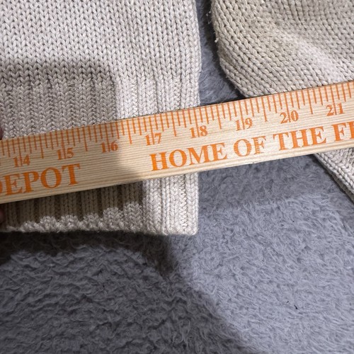 Banana Republic Sweater Womens Medium Beige Button Up Cotton Cable Knit Cardigan - 第 7/8 張圖片
