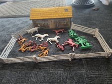 Vtg 1950s Marx Roy Rogers Rodeo Ranch Playset, Dale Evans