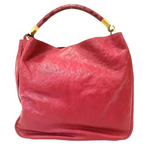 YVES SAINT LAURENT Rive Gauche Lordi Handbag 228840 Pink Used MESC-0