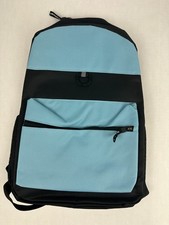 Blue & Black Backpack – Lightweight School/Travel Bag with Front Pocket