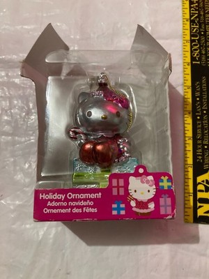 HELLO KITTY HOLIDAY ORNAMENT SILVER CHRISTMA TREE GIFT 2 GIVE TO CREATION SANRIO
