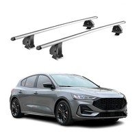 Alu DachträGer FüR Ford Focus Iv SchräGheck Kombi 2018-2025 TÜV T-Nut 2X Silber